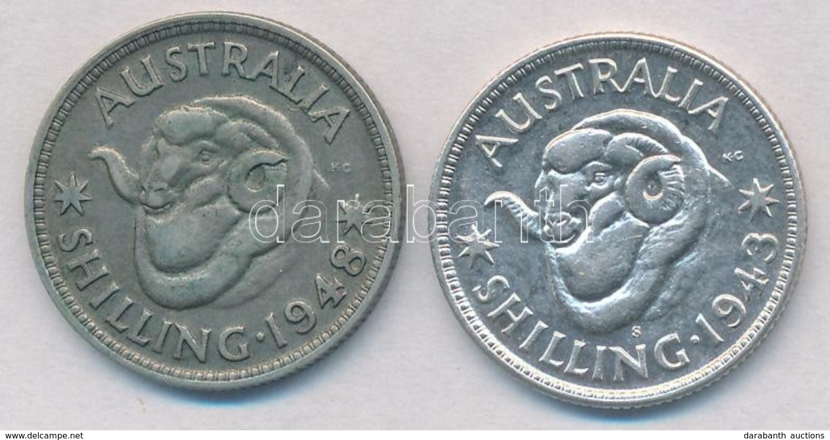 Ausztrália 1943-1948. 1Sh Ag (2xklf) T:2,2-
Australia 1943-1948. 1 Shilling Ag (2xdiff) C:XF,VF - Ohne Zuordnung