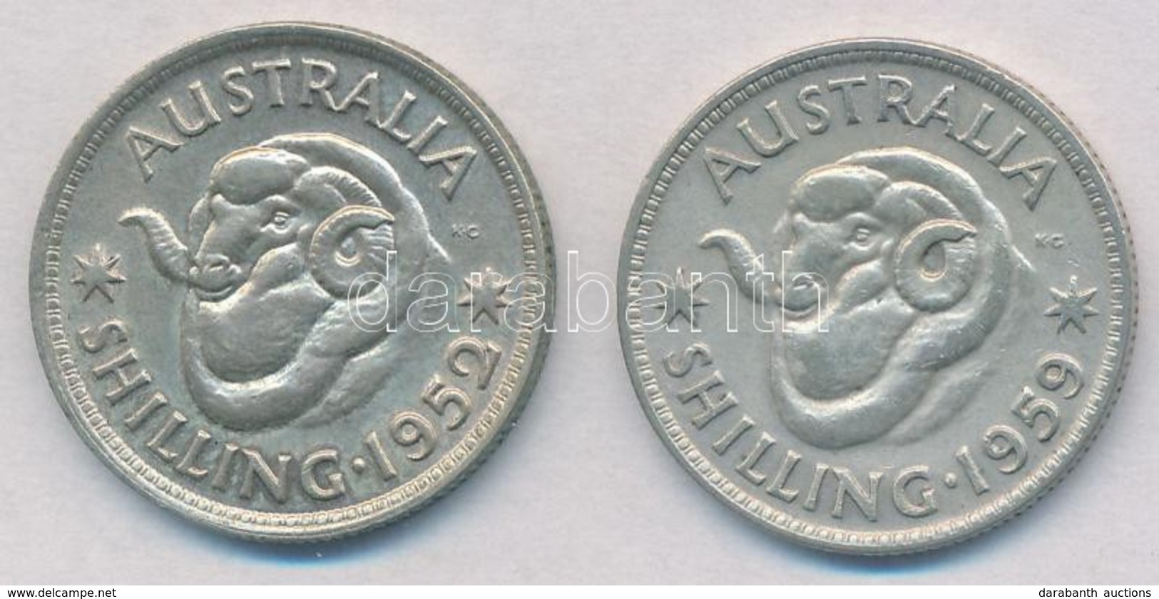 Ausztrália 1952-1959. 1Sh Ag (2xklf) T:2,2-
Australia 1952-1959. 1 Shilling Ag (2xdiff) C:XF,VF - Ohne Zuordnung