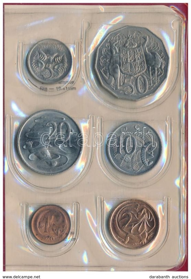 Ausztrália 1980. 1c-50c (6xklf) Forgalmi Szett M?b?r Tokban T:1 Patina
Australia 1980. 5 Cents - 50 Cents (6xklf) Coin S - Ohne Zuordnung
