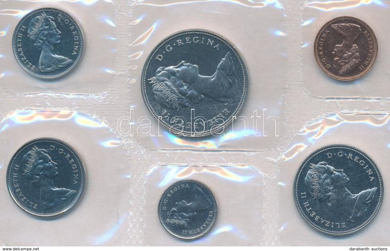 Kanada 1971. 1c-1$ (6xklf) Forgalmi Sor Lezárt Fóliában T:BU
Canada 1971. 1 Cent - 1 Dollar (6xdiff) Coin Set In Sealed  - Ohne Zuordnung