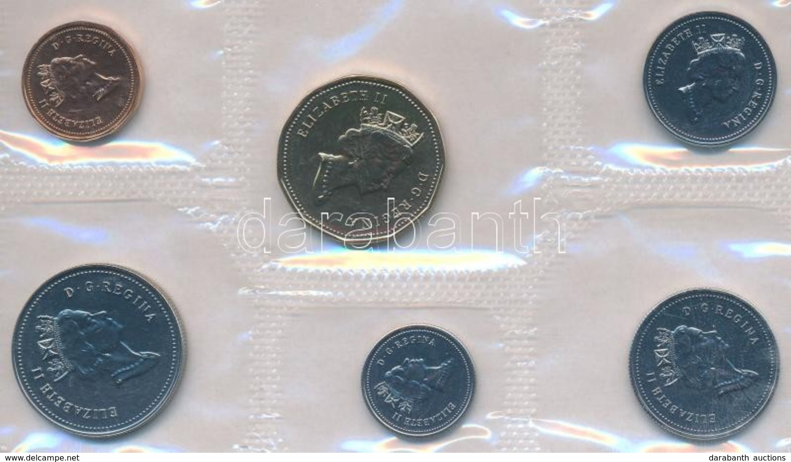 Kanada 1991. 1c-1$ (6xklf) Forgalmi Sor Lezárt Fóliában T:BU
Canada 1991. 1 Cent - 1 Dollar (6xdiff) Coin Set In Sealed  - Ohne Zuordnung