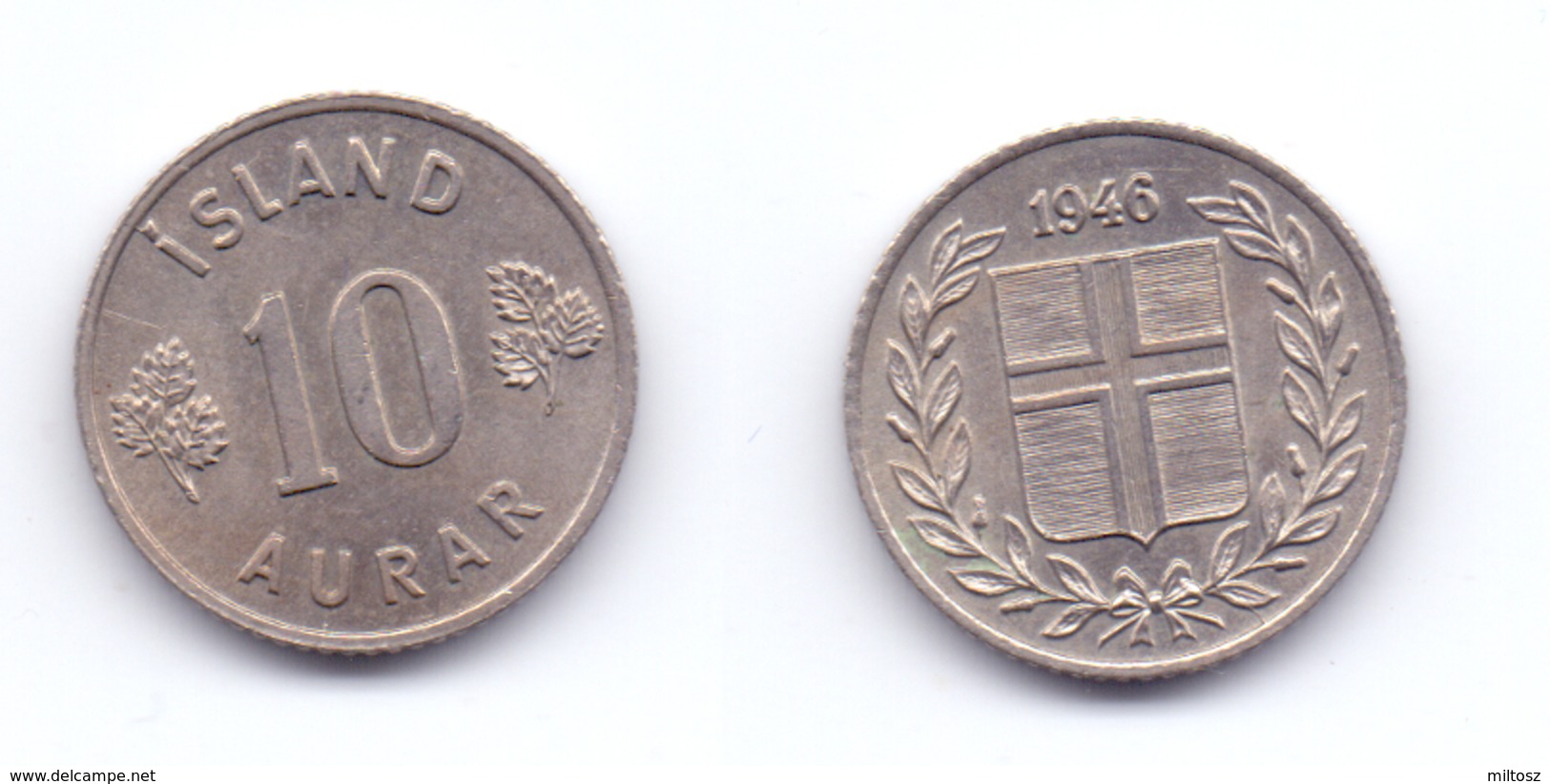 Iceland 10 Aurar 1946 - Iceland