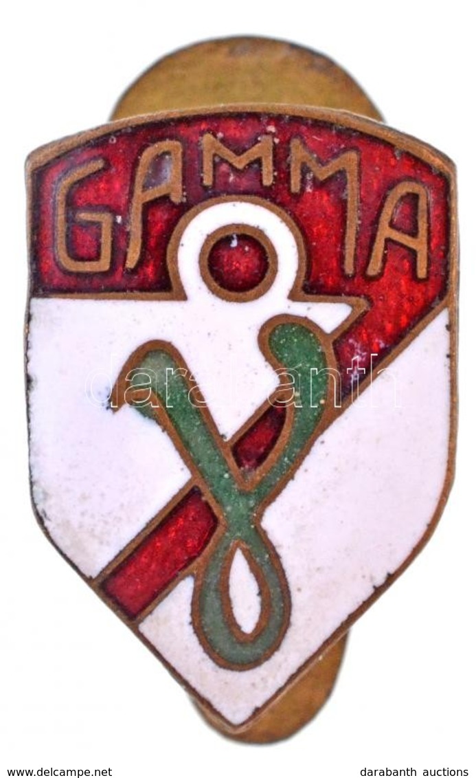 DN 'Gamma' Gamma M?vek Zománcozott Gomblyukjelvény (11x16mm) T:1- - Non Classés