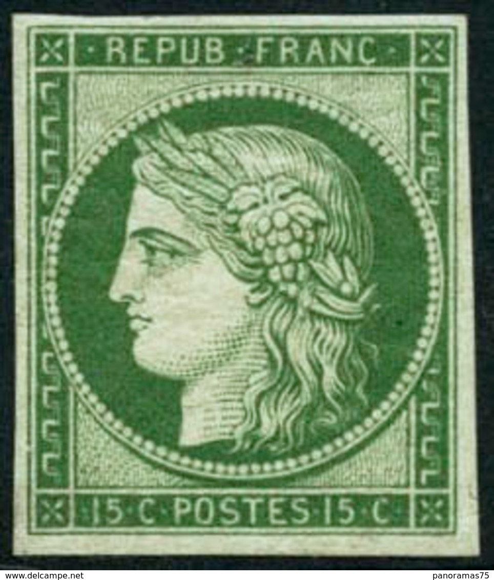 ** N°2e 15c Vert, Réimp - TB - Sonstige & Ohne Zuordnung