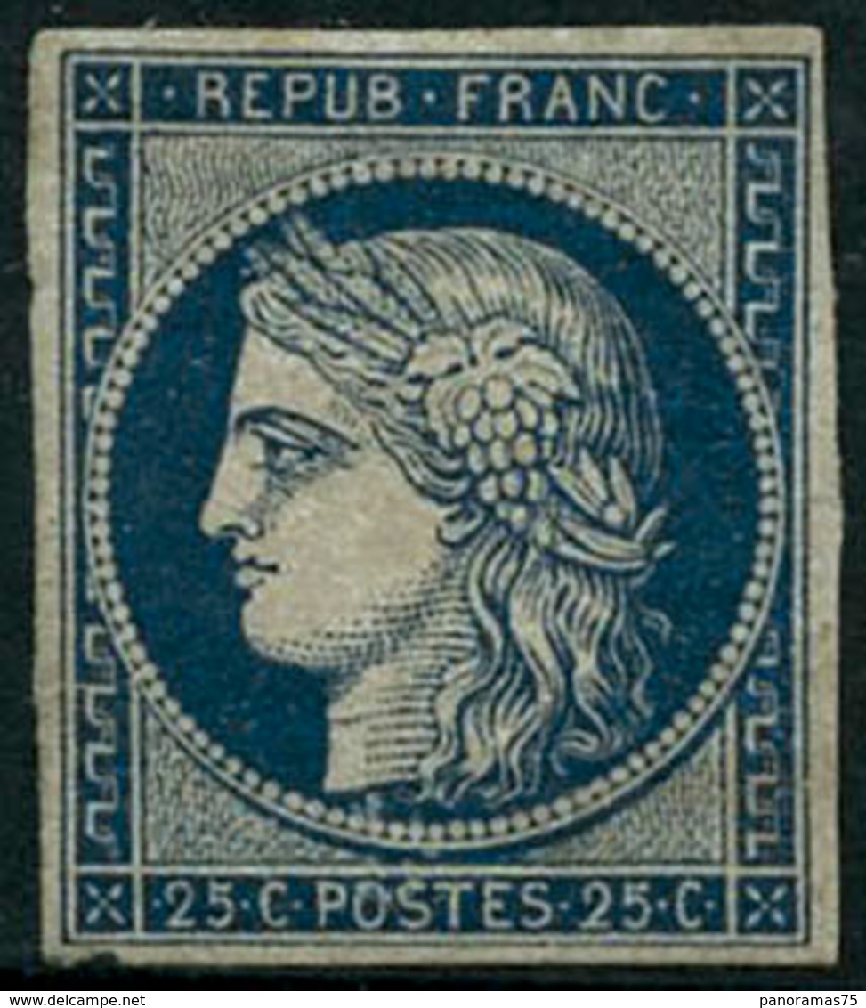 * N°4 25c Bleu, Qualité Standard, Quasi Sans SC - B - Andere & Zonder Classificatie