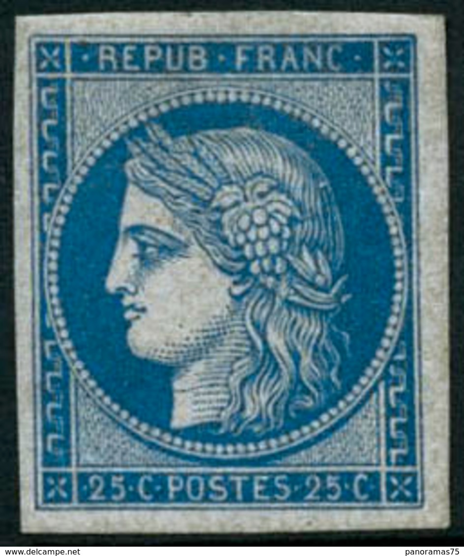 ** N°4d 25c Bleu, Réimp - TB - Autres & Non Classés