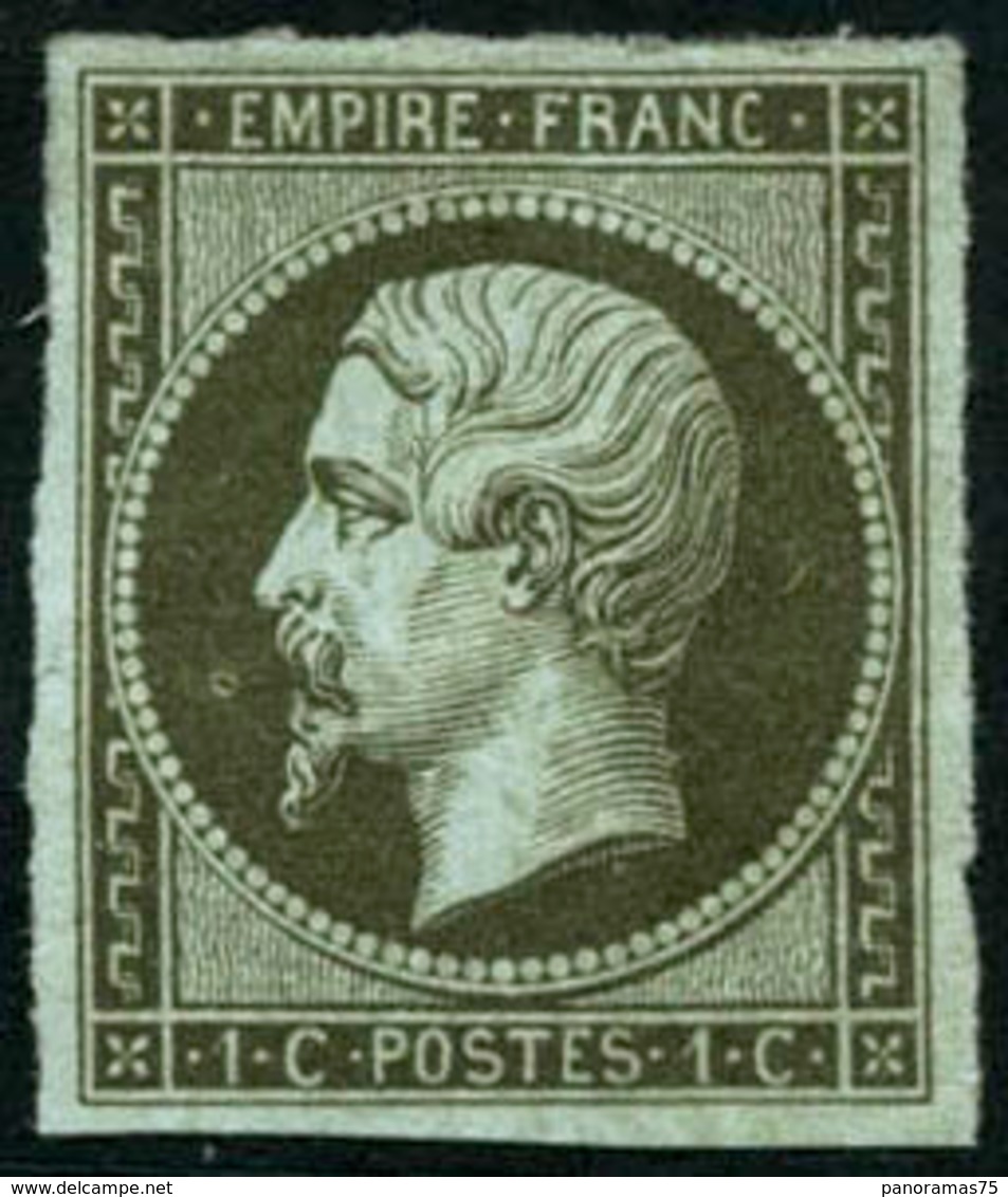 * N°11 1c Olive, Quasi SC Signé Calves - TB - 1853-1860 Napoleone III