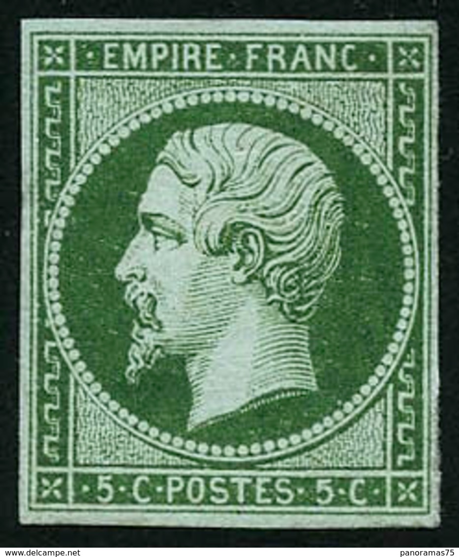 * N°12b 5c Vert Foncé, Quasi SC - B - 1853-1860 Napoleon III