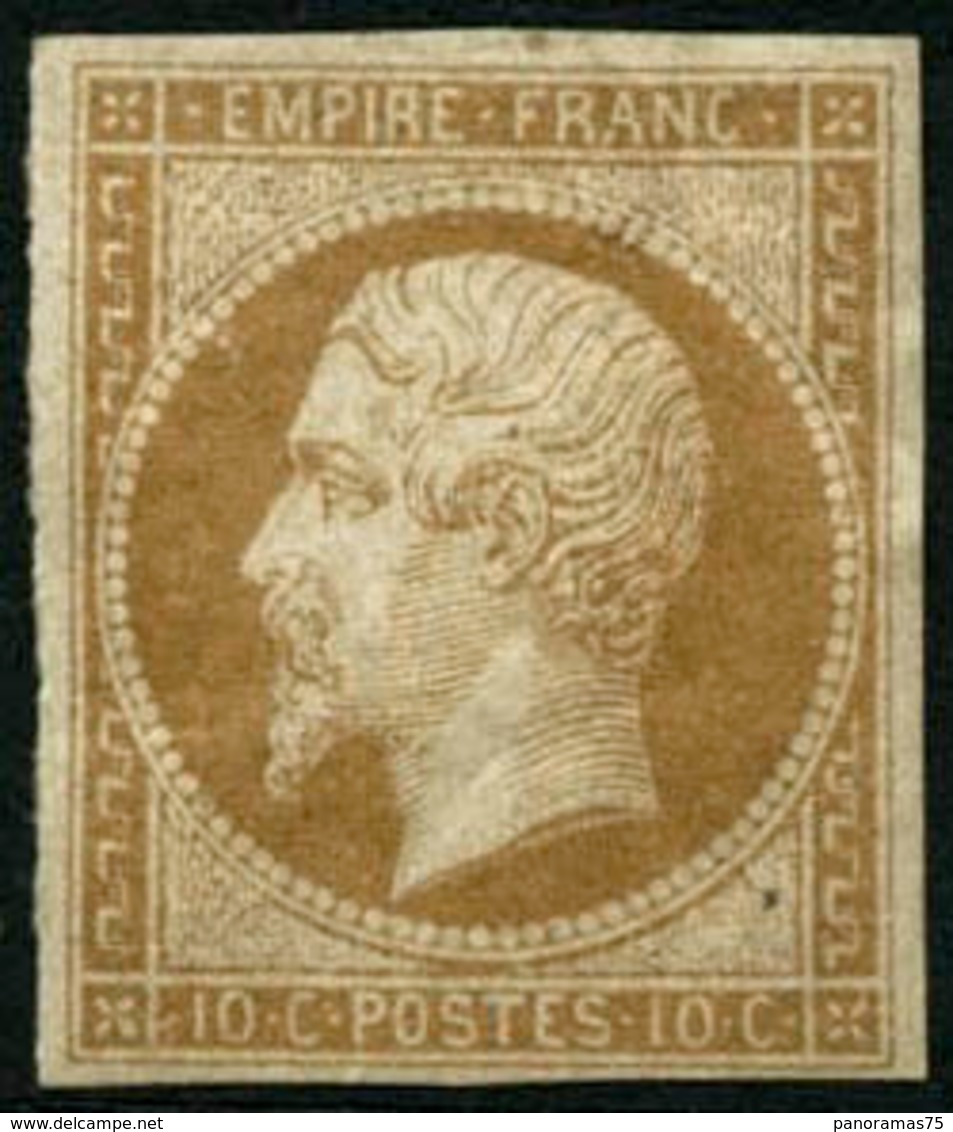 ** N°13A 10c Bistre, Type I - TB - 1853-1860 Napoleon III