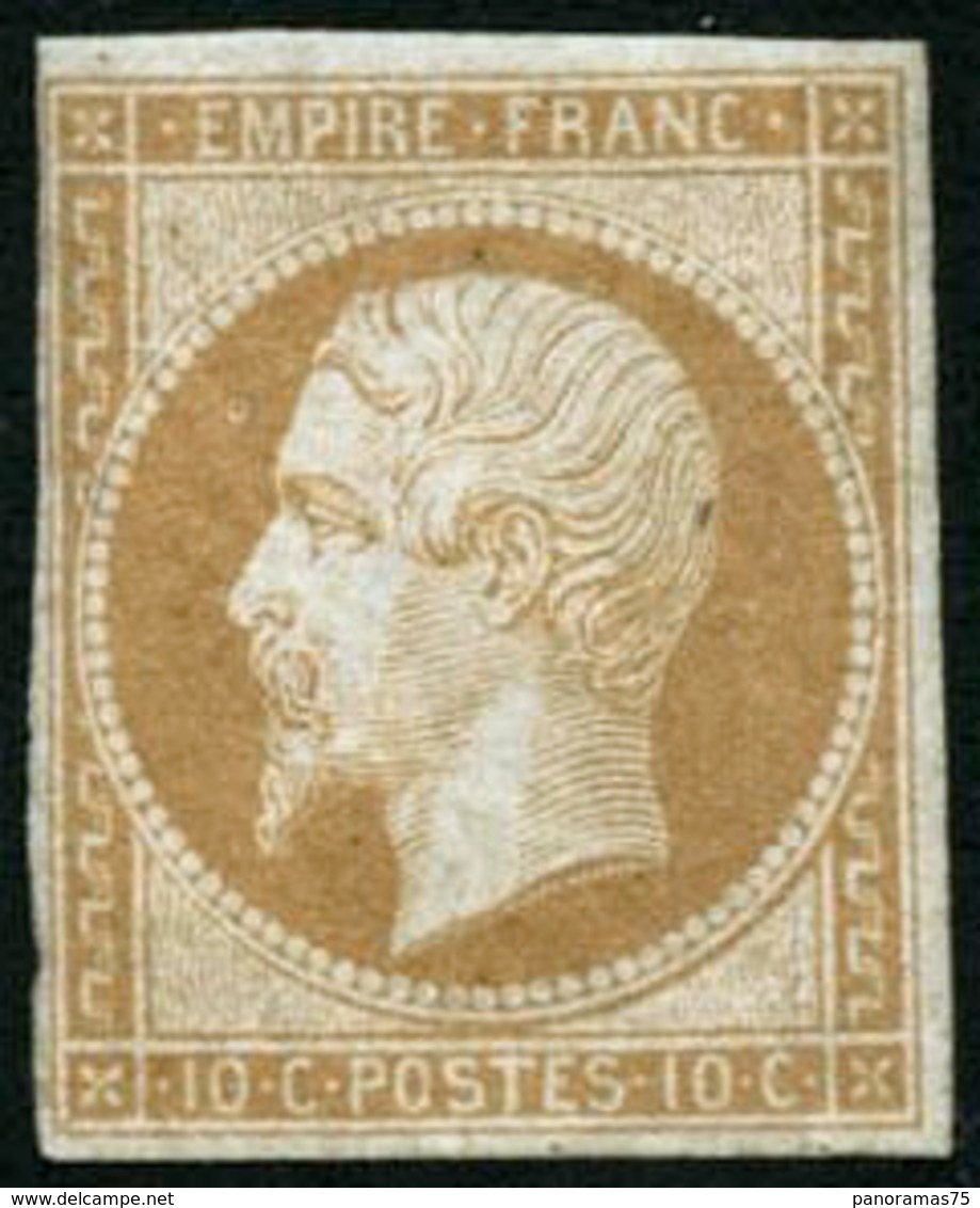 ** N°13A 10c Bistre, Type I - B - 1853-1860 Napoleone III