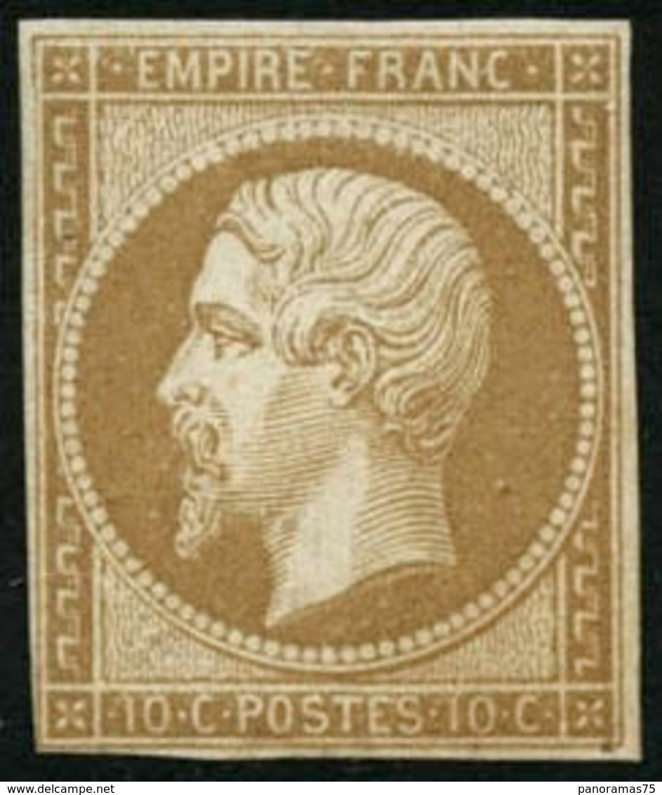 * N°13A 10c Bistre, Type I - TB - 1853-1860 Napoleone III