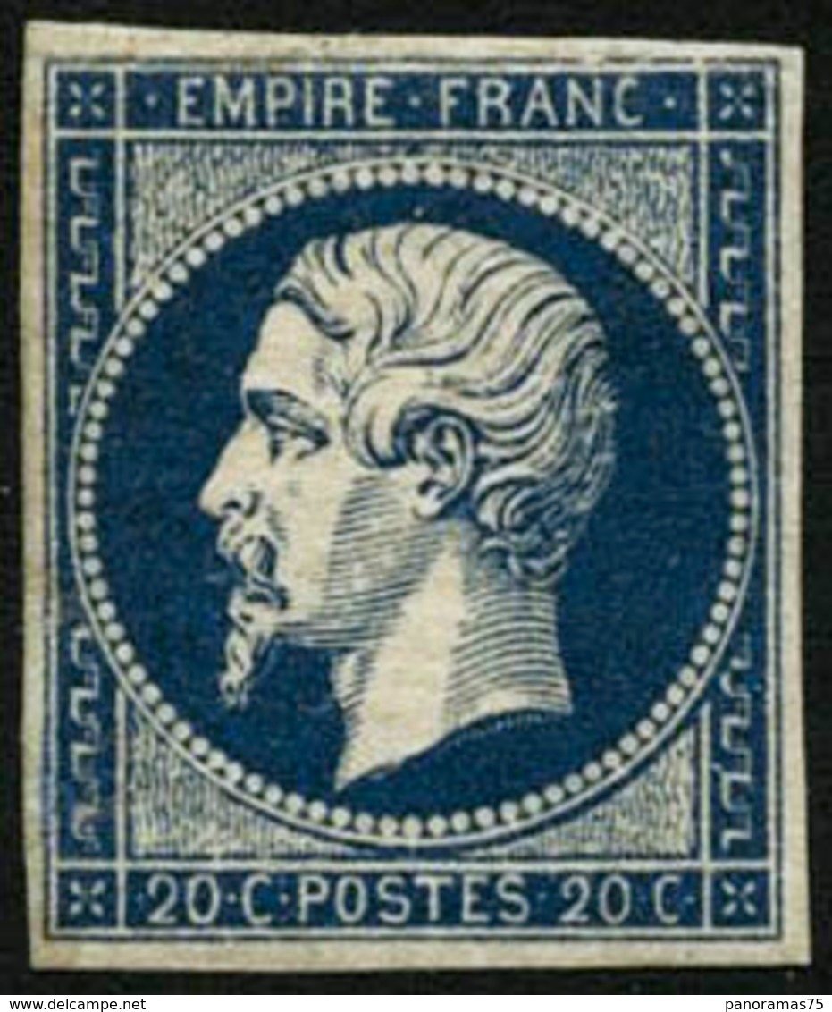** N°14 Aa 20c Bleu Foncé, Type I - TB - 1853-1860 Napoleone III
