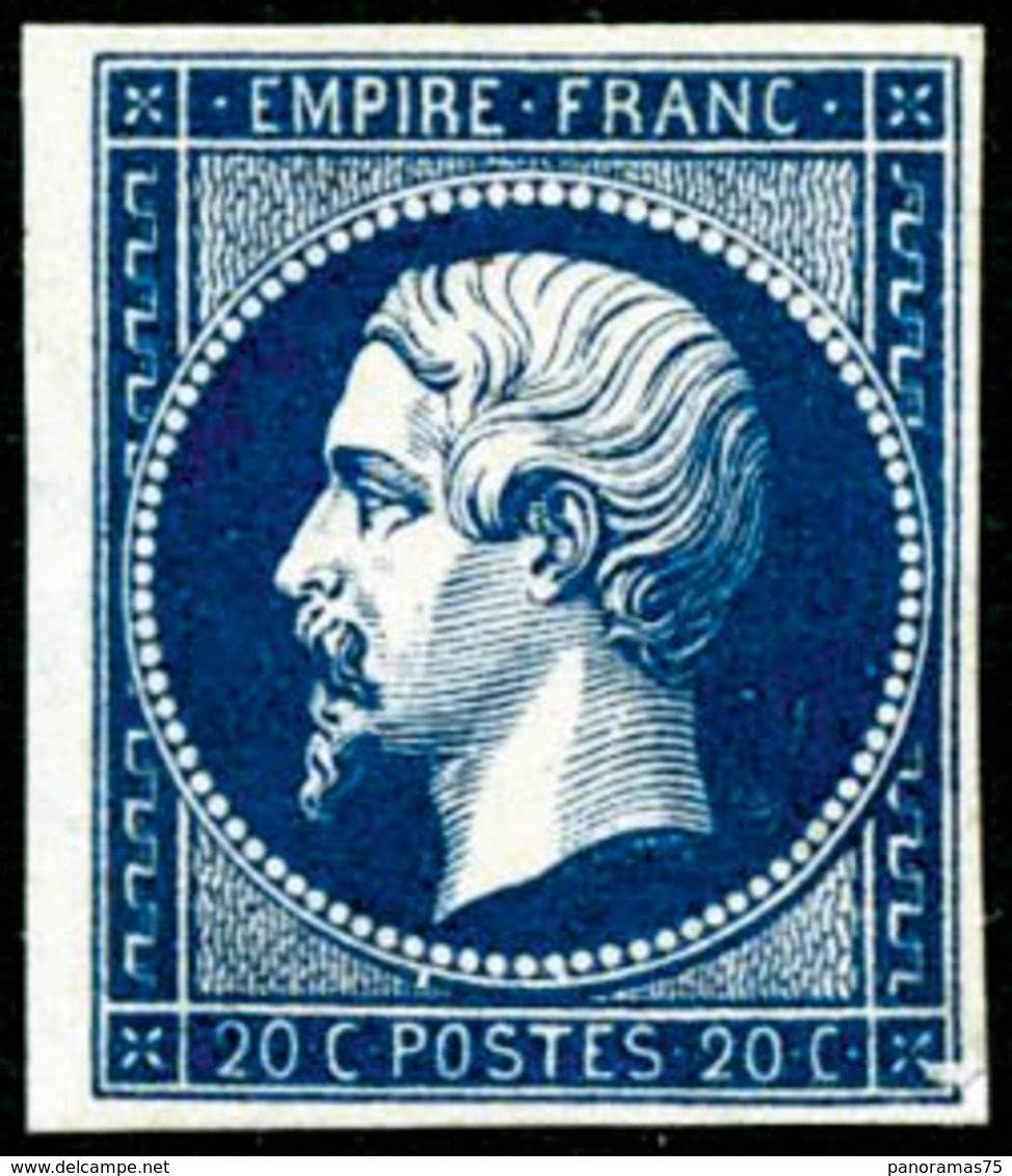 ** N°14Ab 20c Bleu Noir, Type I - TB - 1853-1860 Napoleon III