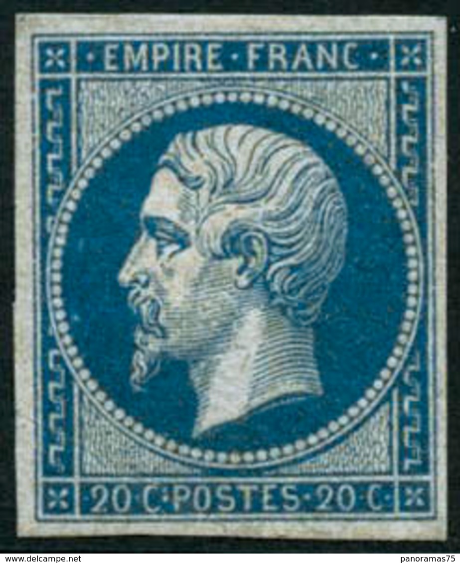 ** N°14B 20c Bleu, Type II - TB - 1853-1860 Napoleone III