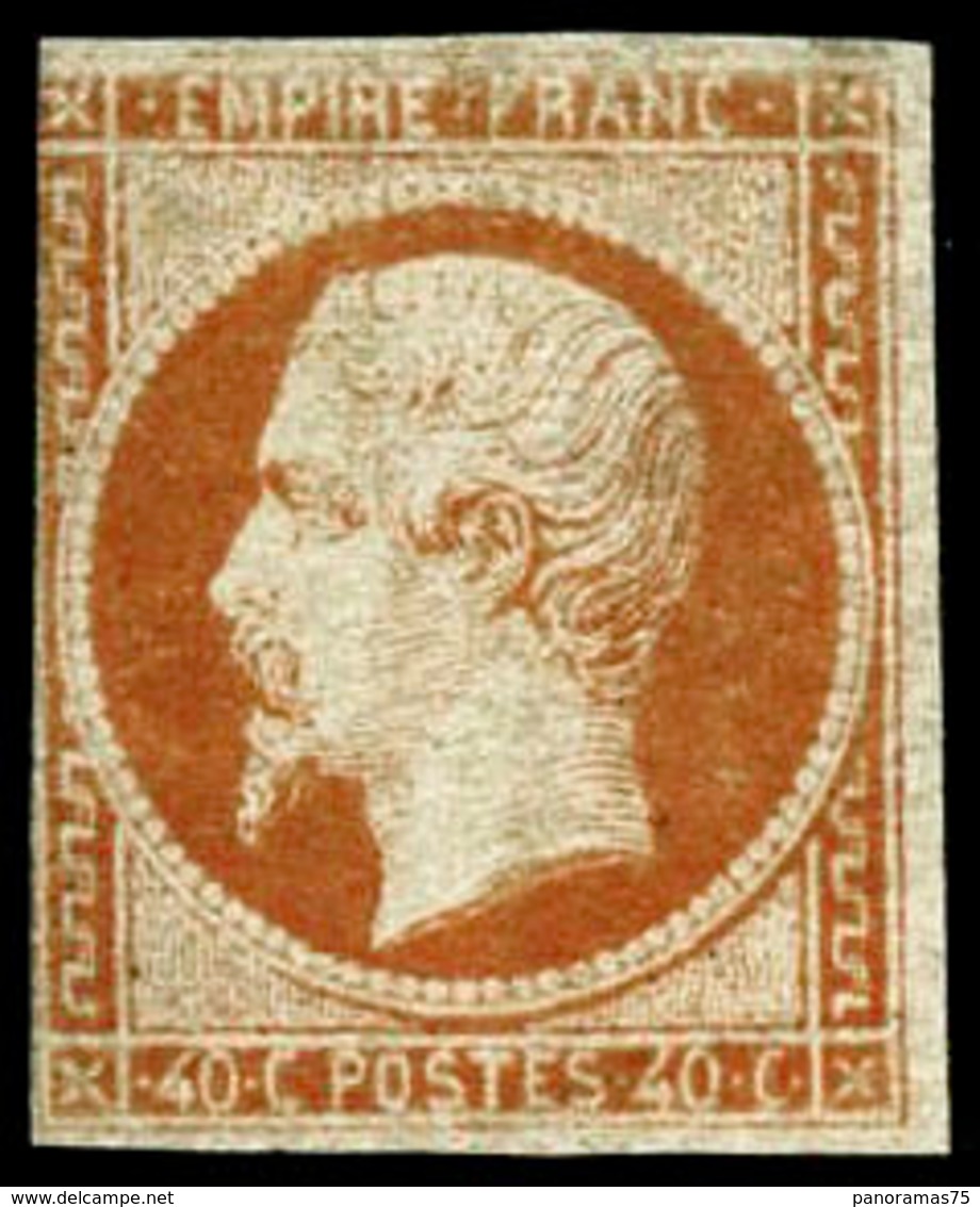 * N°16 40c Orange, Filet Touché à Gauche - B - 1853-1860 Napoleone III