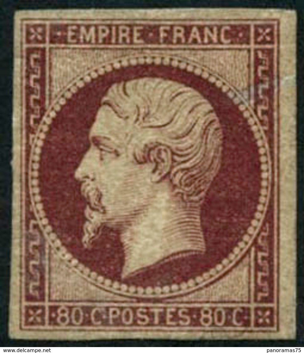 * N°17A 80c Carmin, Infime Trace De Charnière - TB - 1853-1860 Napoleone III