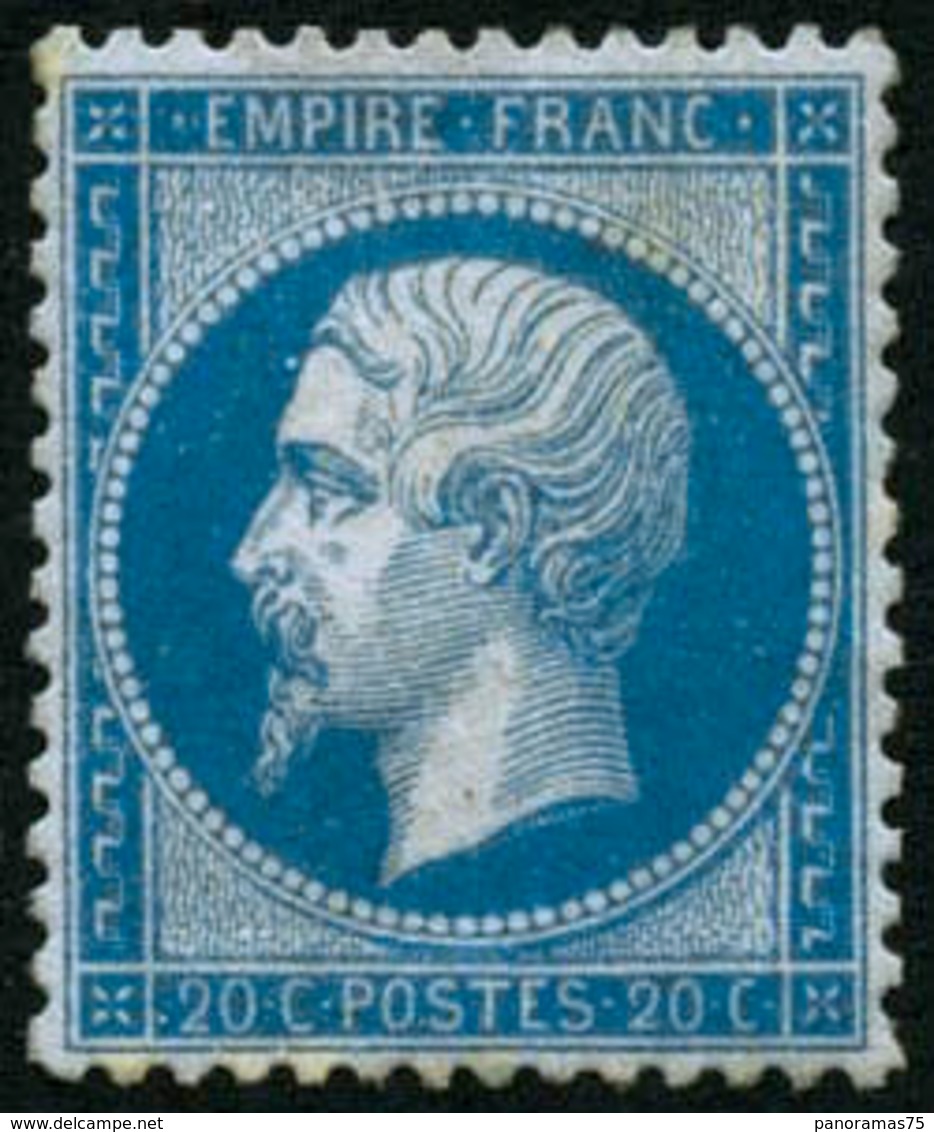 ** N°22 20c Bleu, Pièce De Luxe - TB - 1862 Napoleone III