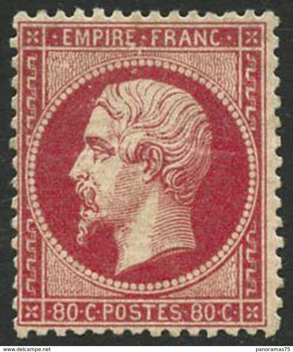 * N°24 80c Rose, Signé Calves - TB - 1862 Napoleone III