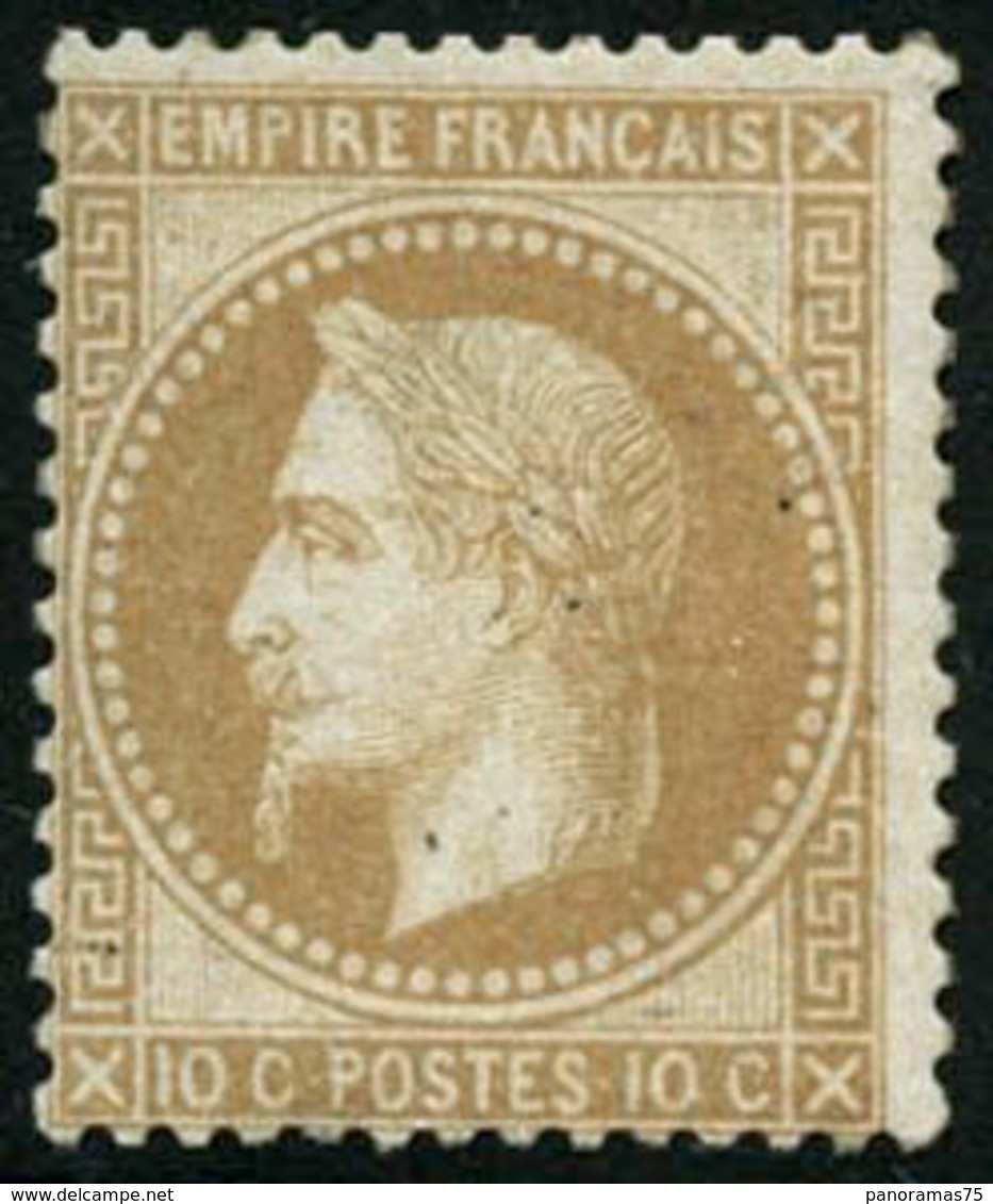 ** N°28A 10c Bistre, Type I - TB - 1863-1870 Napoleone III Con Gli Allori