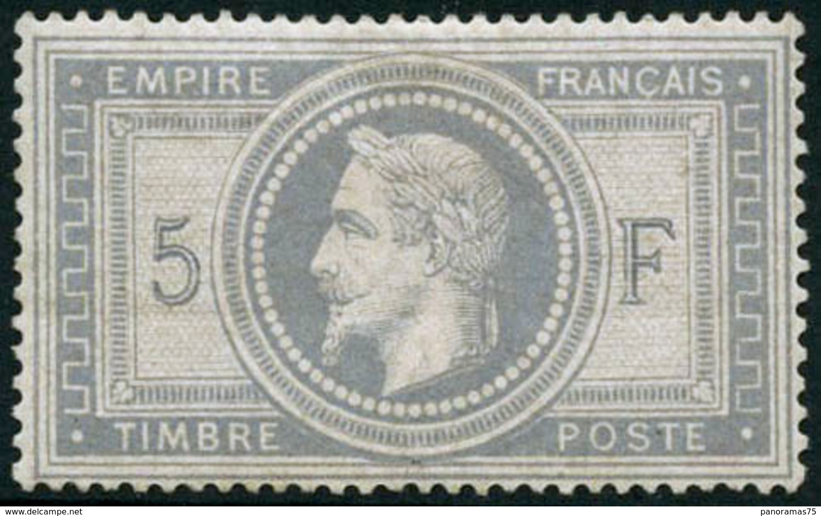 ** N°33 5F Empire, Plusieurs Signatures Au Verso Dont Calves, Fraicheur Postale, Quasi SC - TB - 1863-1870 Napoleone III Con Gli Allori