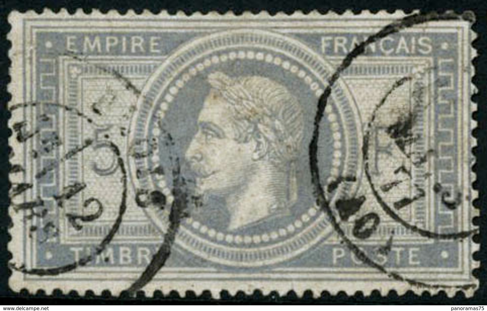 Oblit. N°33 5F Empire, Obl Càd - TB - 1863-1870 Napoleone III Con Gli Allori