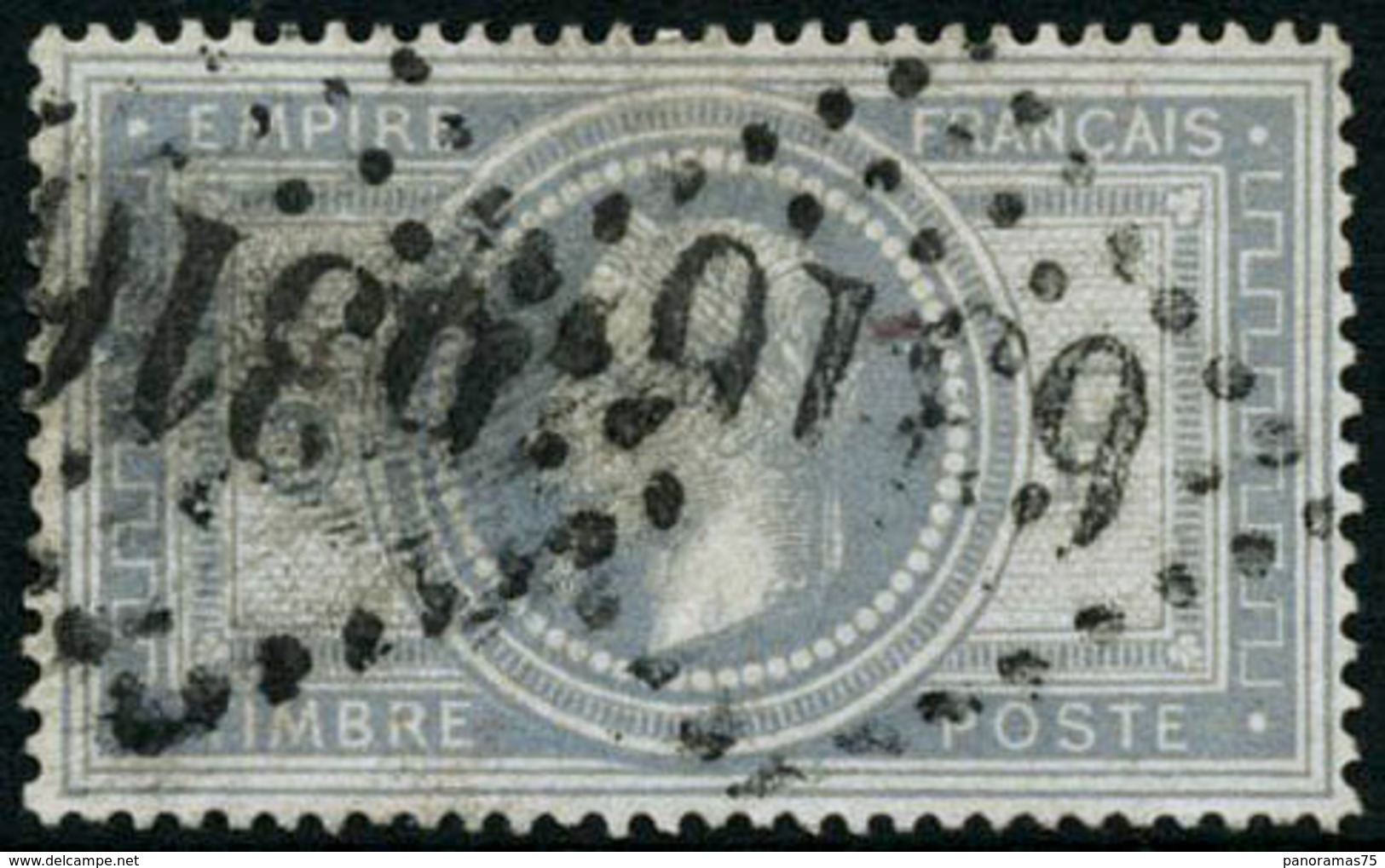 Oblit. N°33 5F Empire, Obl Gc 6316 - TB - 1863-1870 Napoleon III Gelauwerd