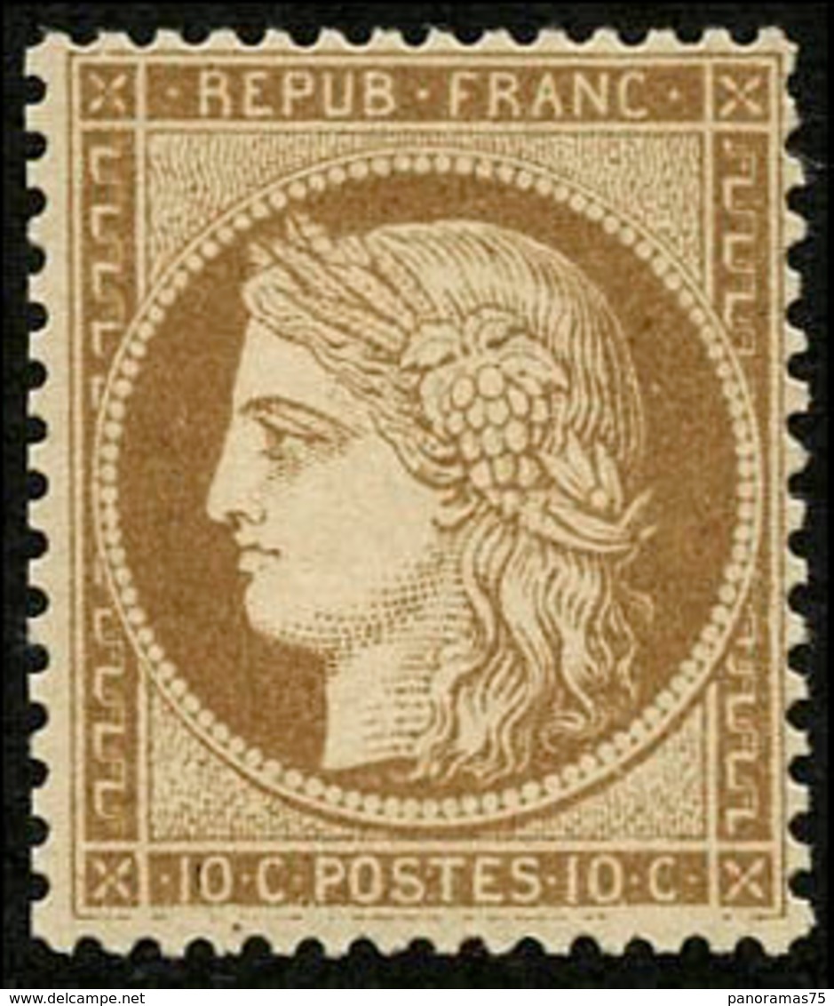 * N°36 10c Bistre Jaune, Quasi SC - TB - 1870 Assedio Di Parigi