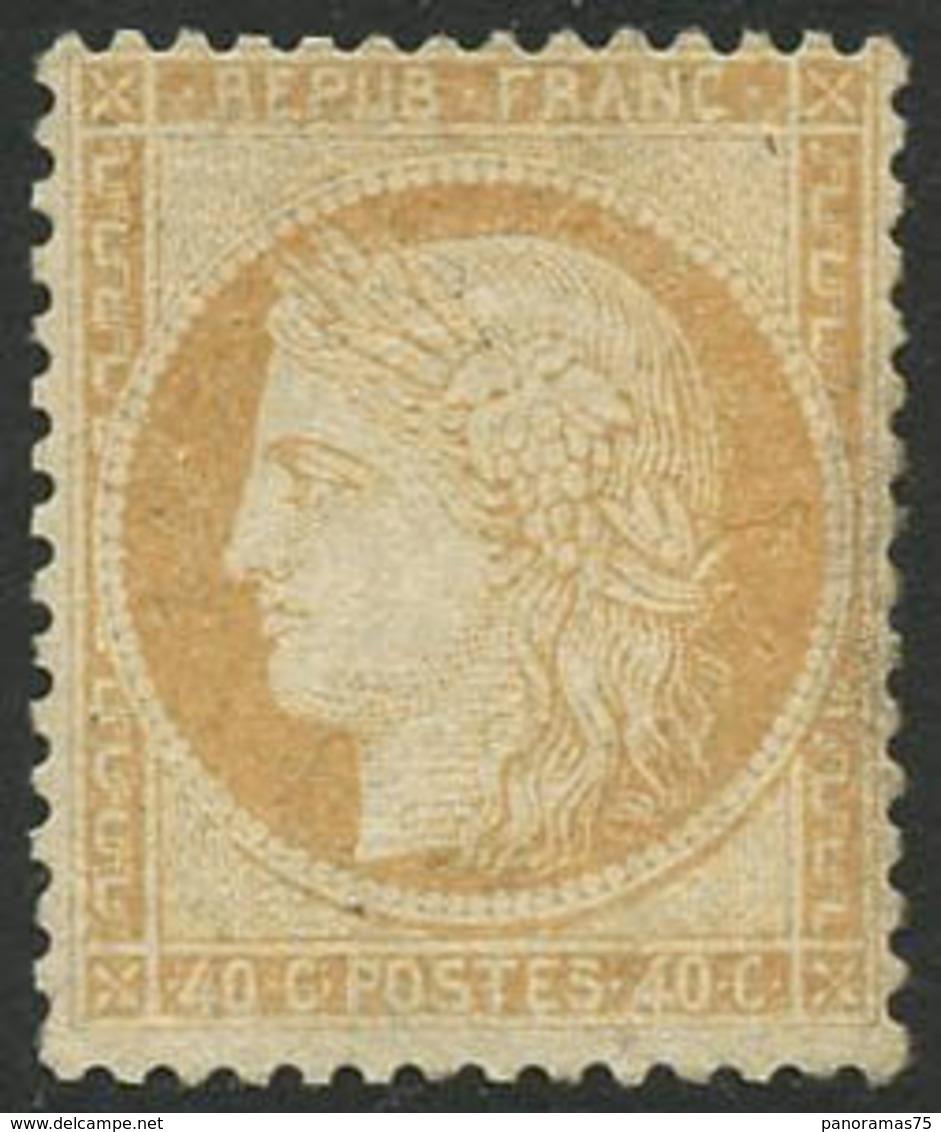 ** N°38a 40c Jaune Orange, Signé Calves - TB - 1870 Assedio Di Parigi