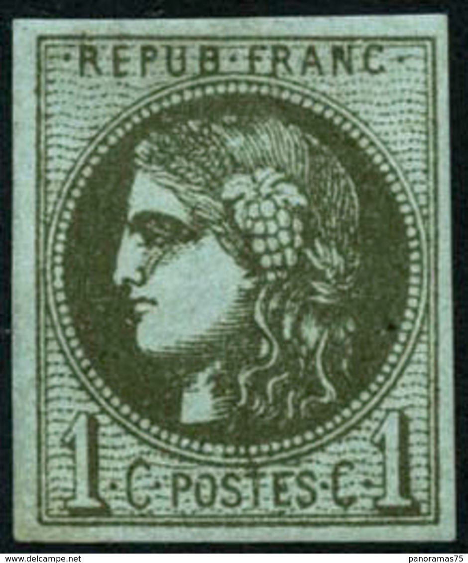 ** N°39Cb 1c Olive Foncé, R3 - TB - 1870 Emissione Di Bordeaux