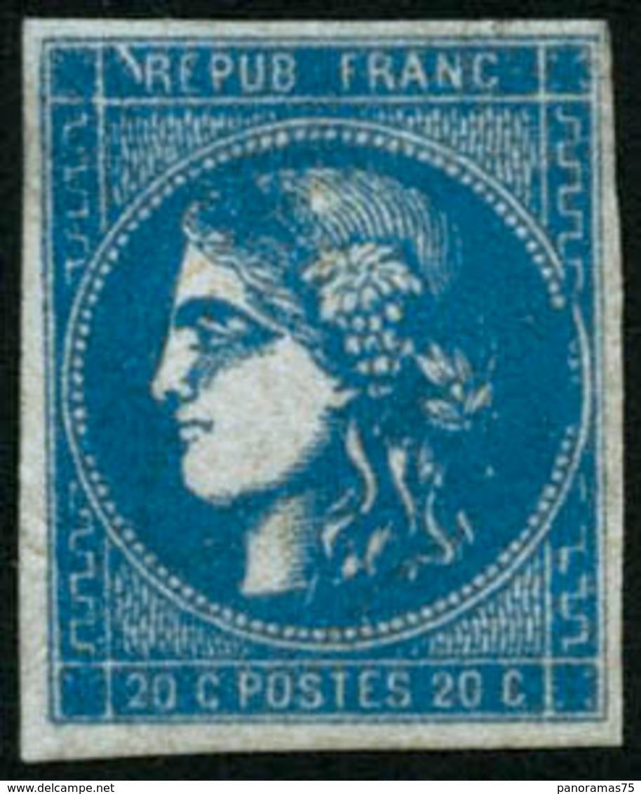 ** N°45B 25c Bleu, Type II R2 - TB - 1870 Emissione Di Bordeaux