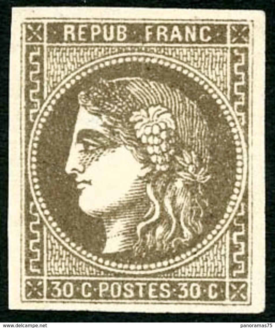 * N°47 30c Brun - TB - 1870 Emissione Di Bordeaux