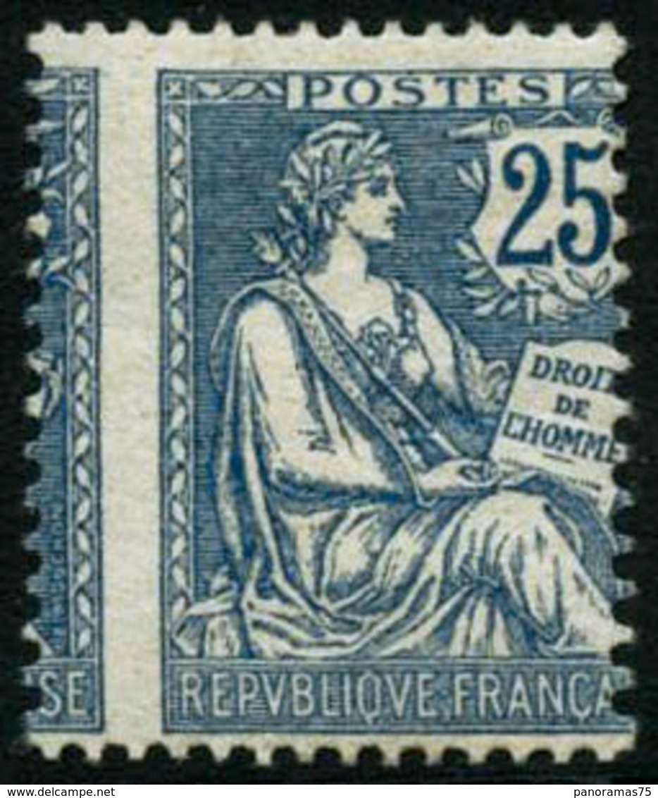 ** N°127 25c Bleu, Spectaculaire Piquage à Cheval - TB - 1871-1875 Ceres