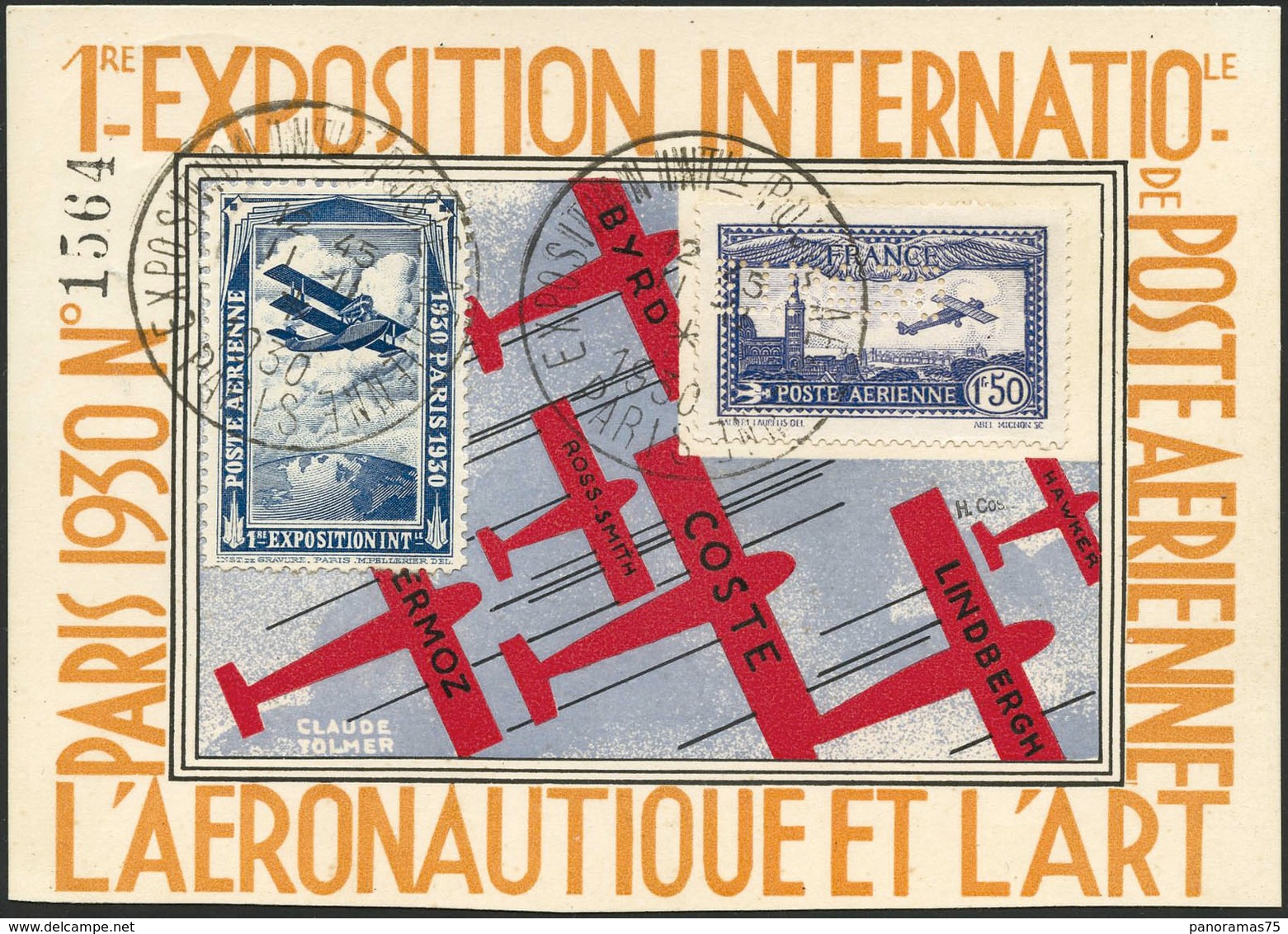 CP N°6c 1F50 Outremer EIPA S/carte De L'expo Avec Vignette  - TB - Altri & Non Classificati