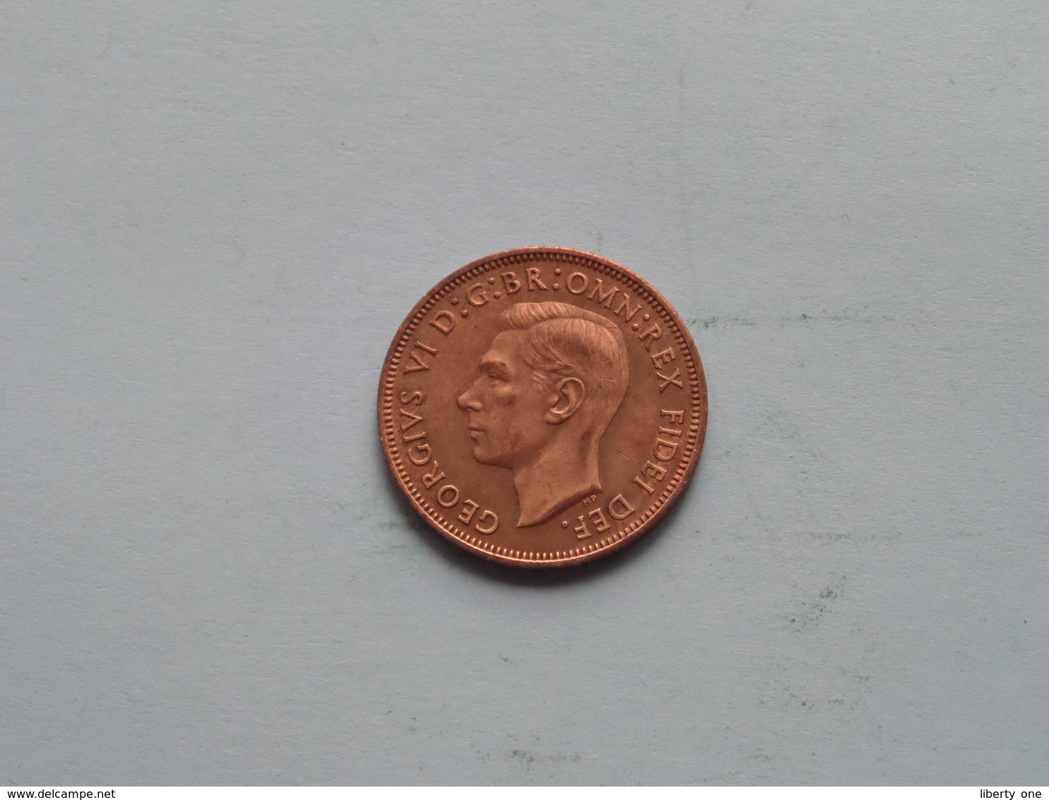 1949 - 1/2 Penny / KM 868 ( For Grade, Please See Photo ) ! - C. 1/2 Penny