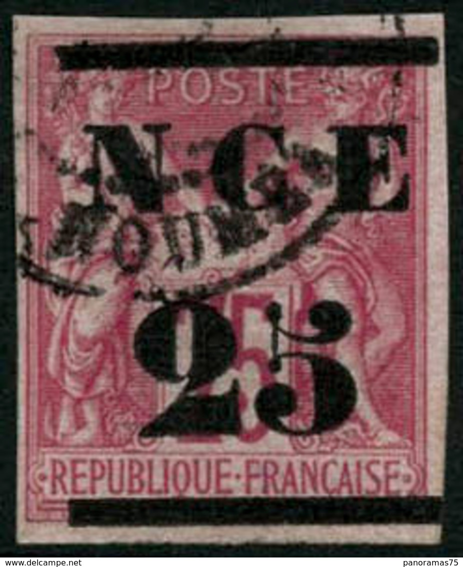 Oblit. N°5 25 Sur 75c Rose, Signé Thiaude - TB - Altri & Non Classificati