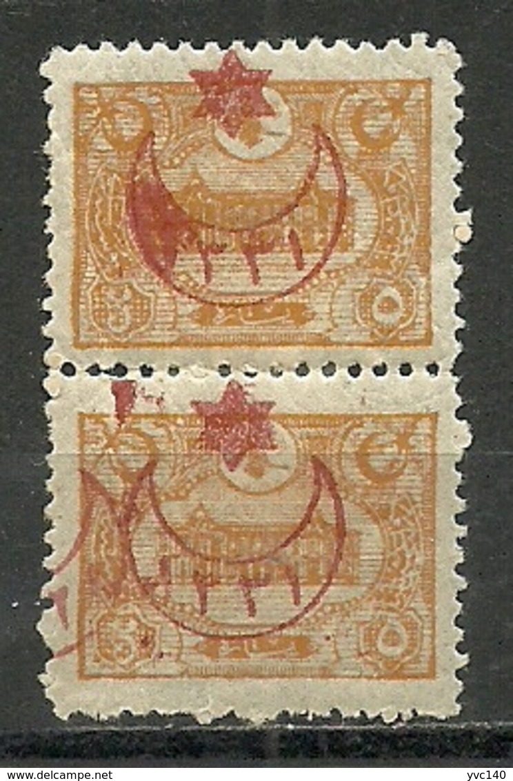 Turkey; 1915 Overprinted War Issue Stamp 5 P. ERROR "Double Overprint As "Mirror" - Nuevos