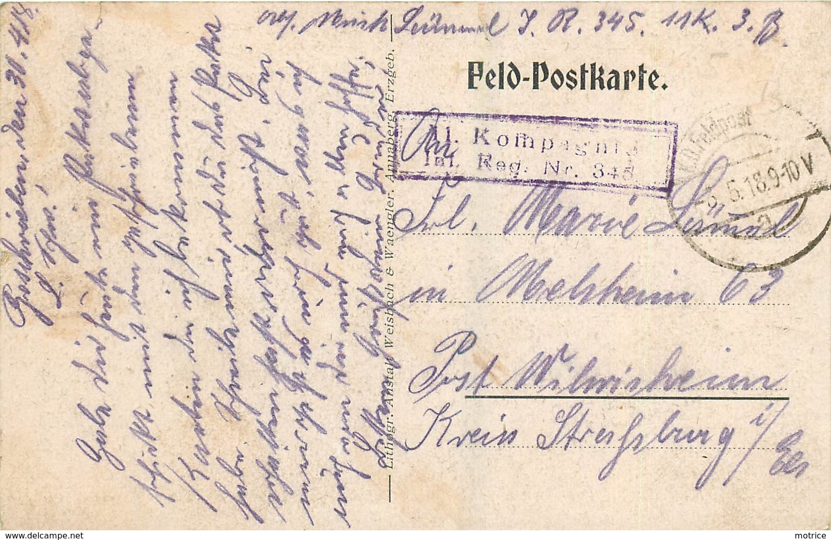 GUERRE 1914/18 -Anfichten Aus Feindesland,hier Ruben Mehrere Deutsche Helden! (carte Vendue En L'état) - Guerra 1914-18