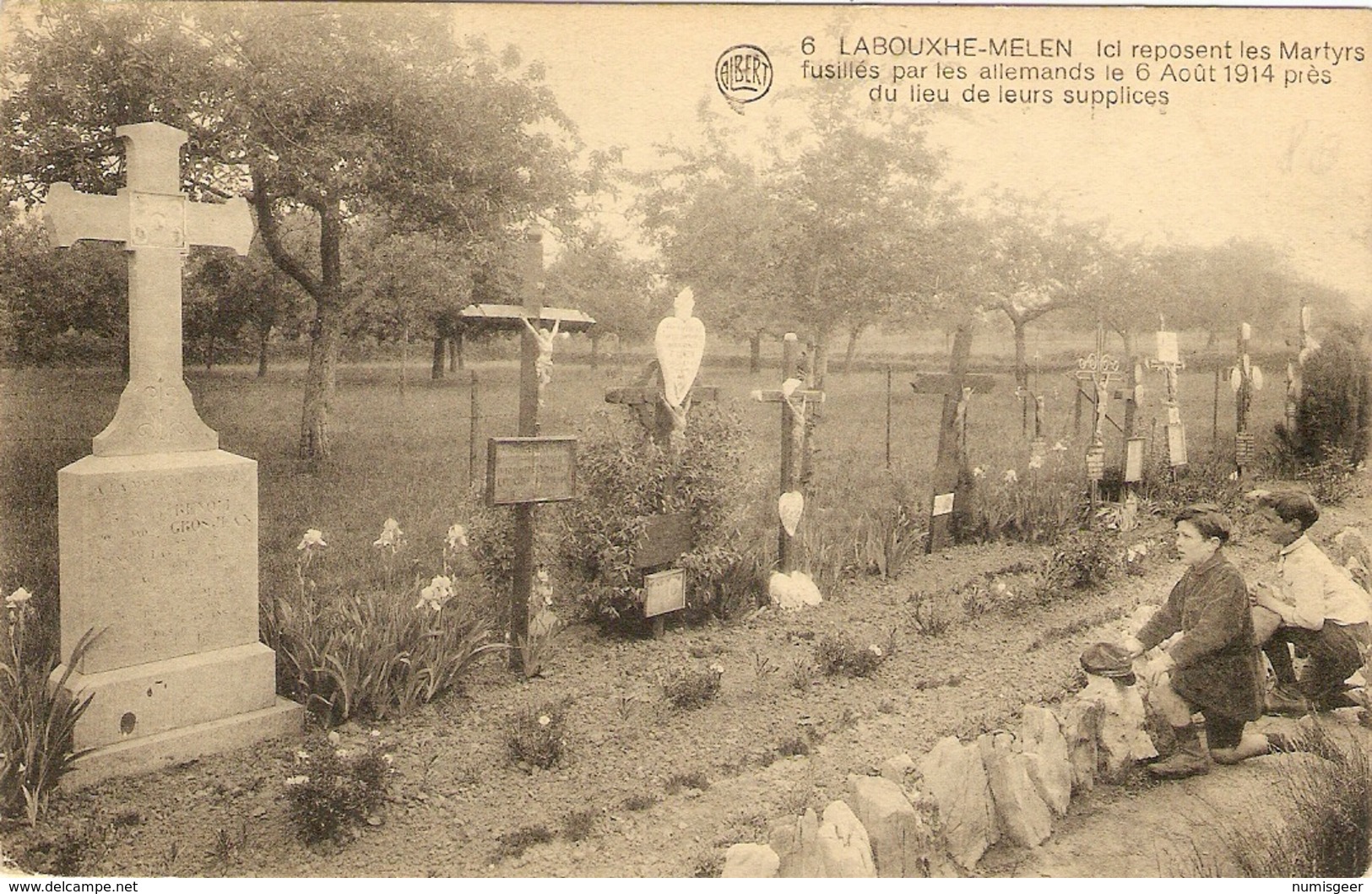 LABOUXHE-MELEN  -- Ici Reposent Les Martyrs Fusillés Par Les Allemands Le 6 Août 1914 - Soumagne