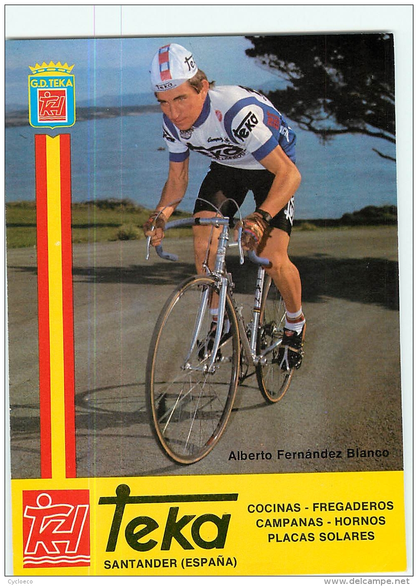 Alberto FERNANDEZ BLANCO . Cyclisme. 2 Scans. Teka 1982 (?) - Cyclisme