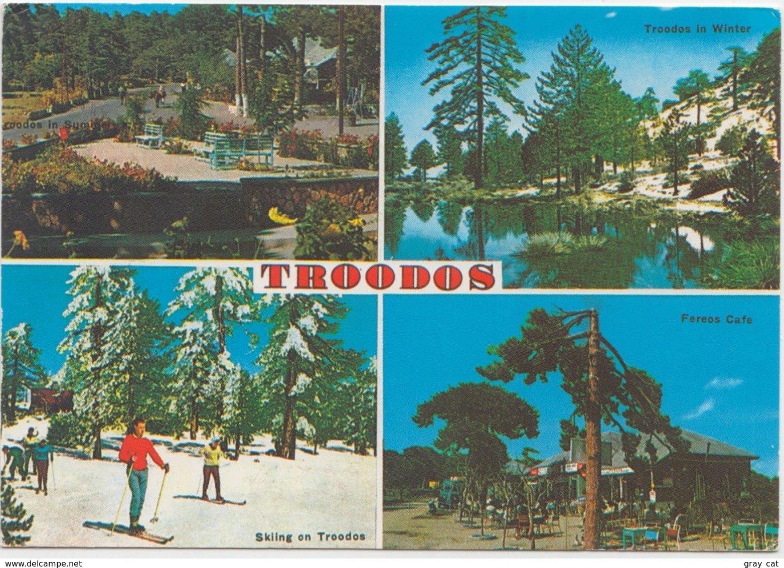 TROODOS, Cyprus, Multi View, 1995 Used Postcard [21145] - Cyprus