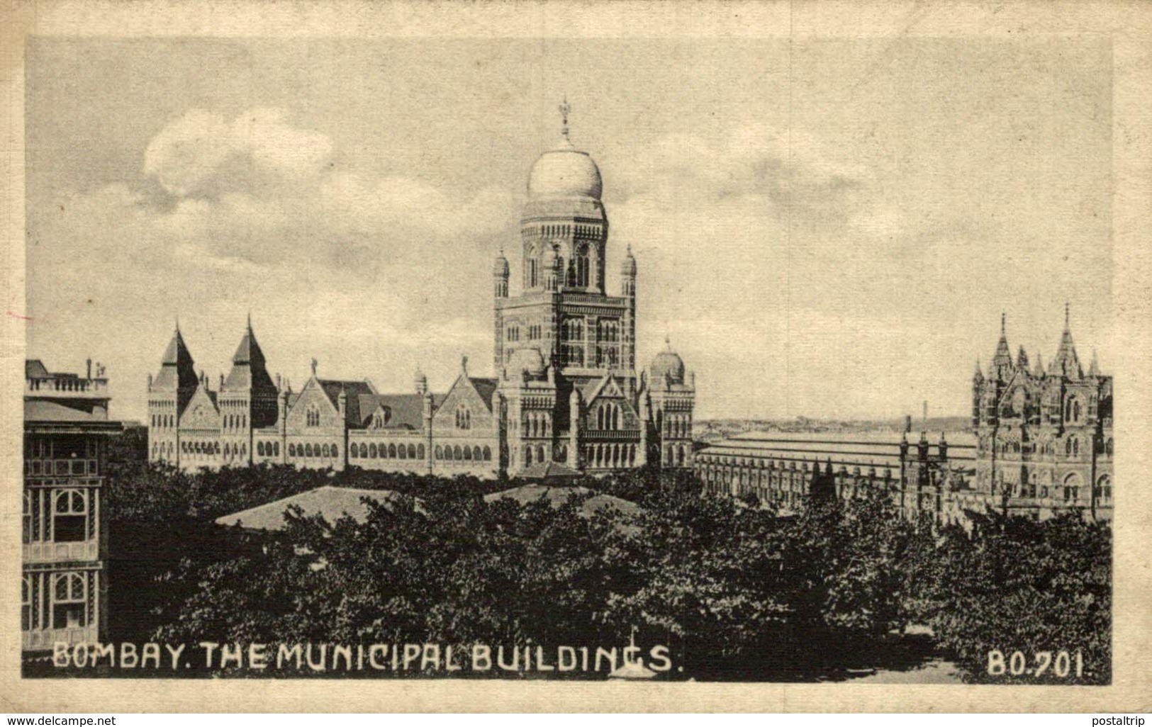 BOMBAY. THE MUNICIPAL BUILDINGS.  INDIA INDIEN INDE - India