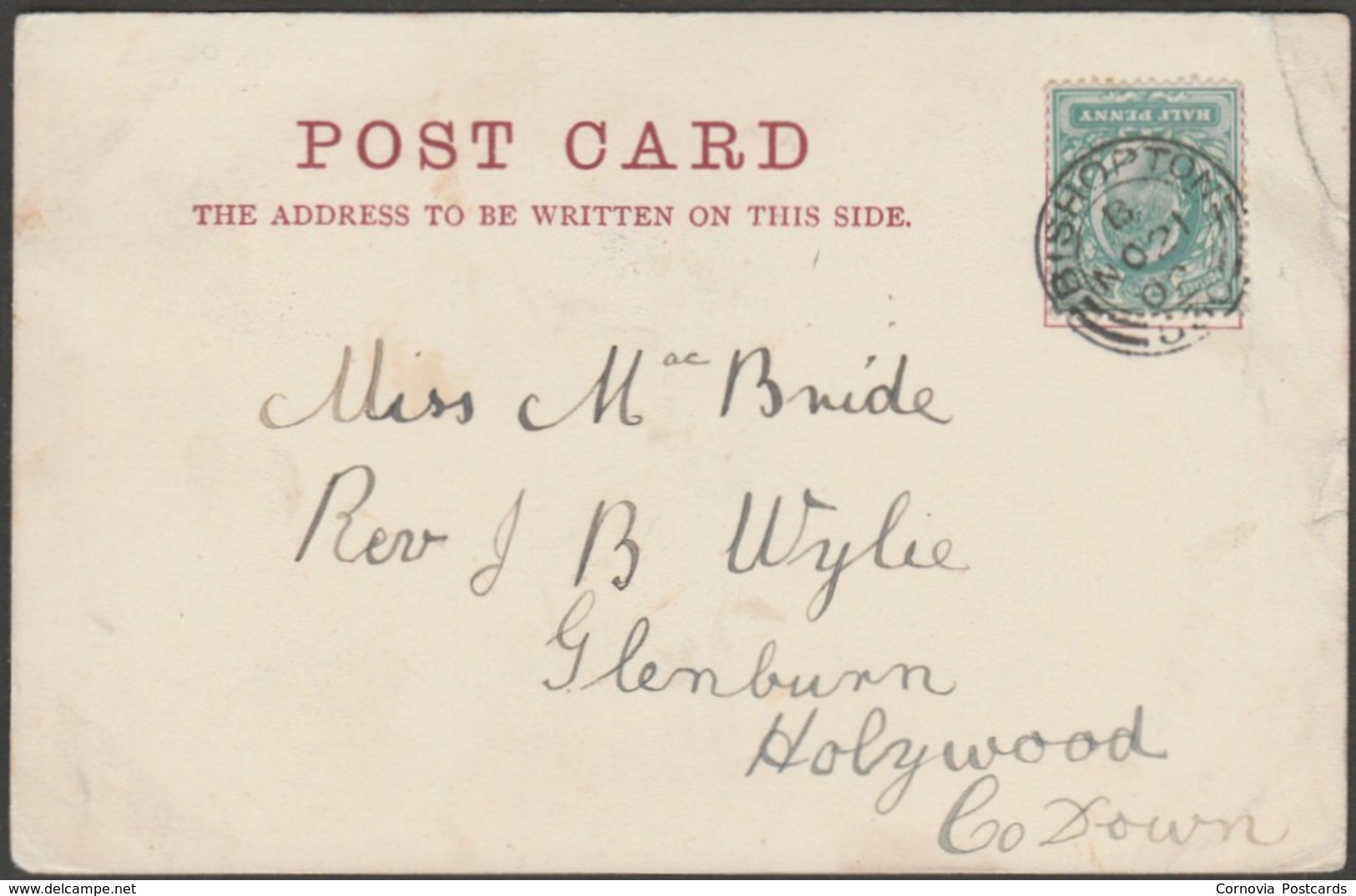 Coats Memorial Church, Paisley, Renfrewshire, 1902 - William Ritchie Postcard - Renfrewshire