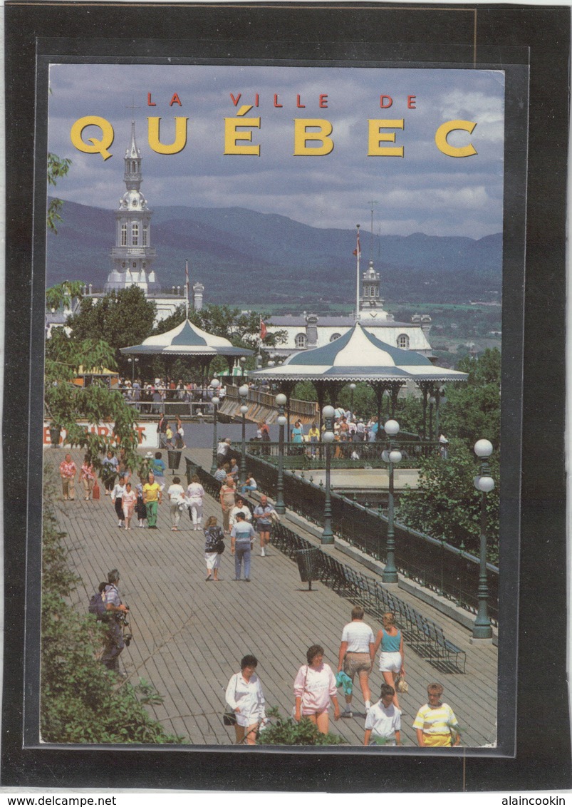 Cp1- Canada-Carte Postale écrite. Québec: La Terrasse Dufferin. - Cartes Modernes