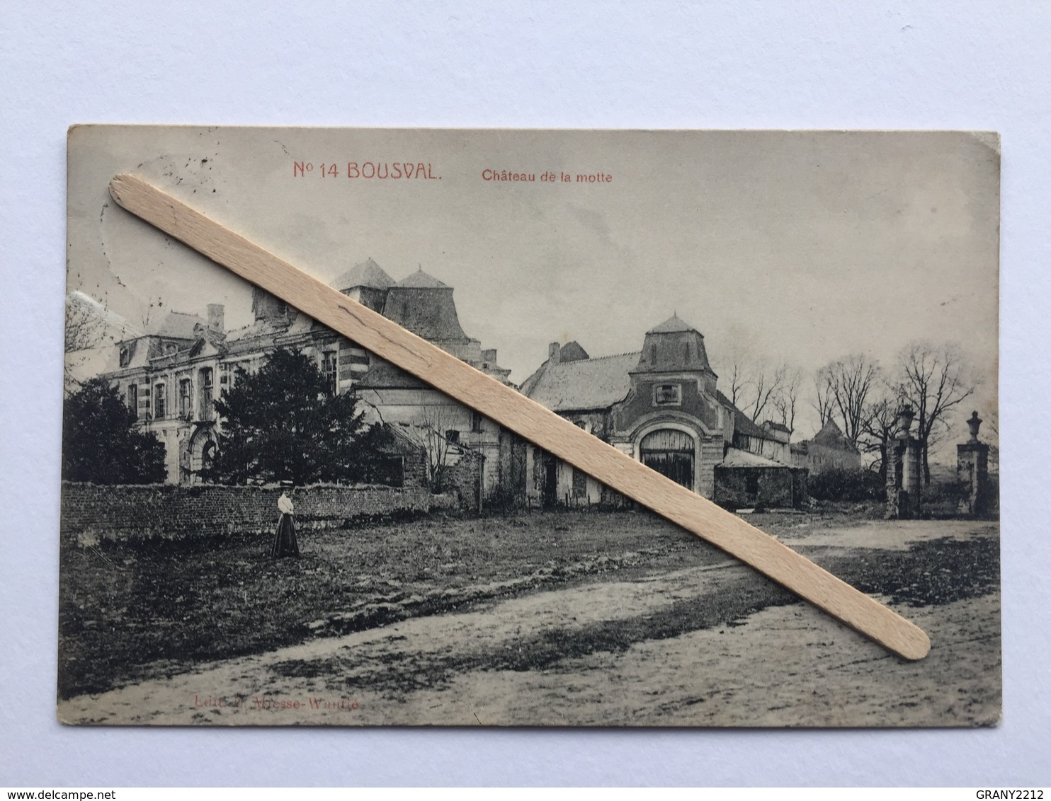 GENAPPE- BOUSVAL »CHÂTEAU DE LA MOTTE   »Panorama  ,animée,ruines (1910)M.MARCOVICI. - Genappe