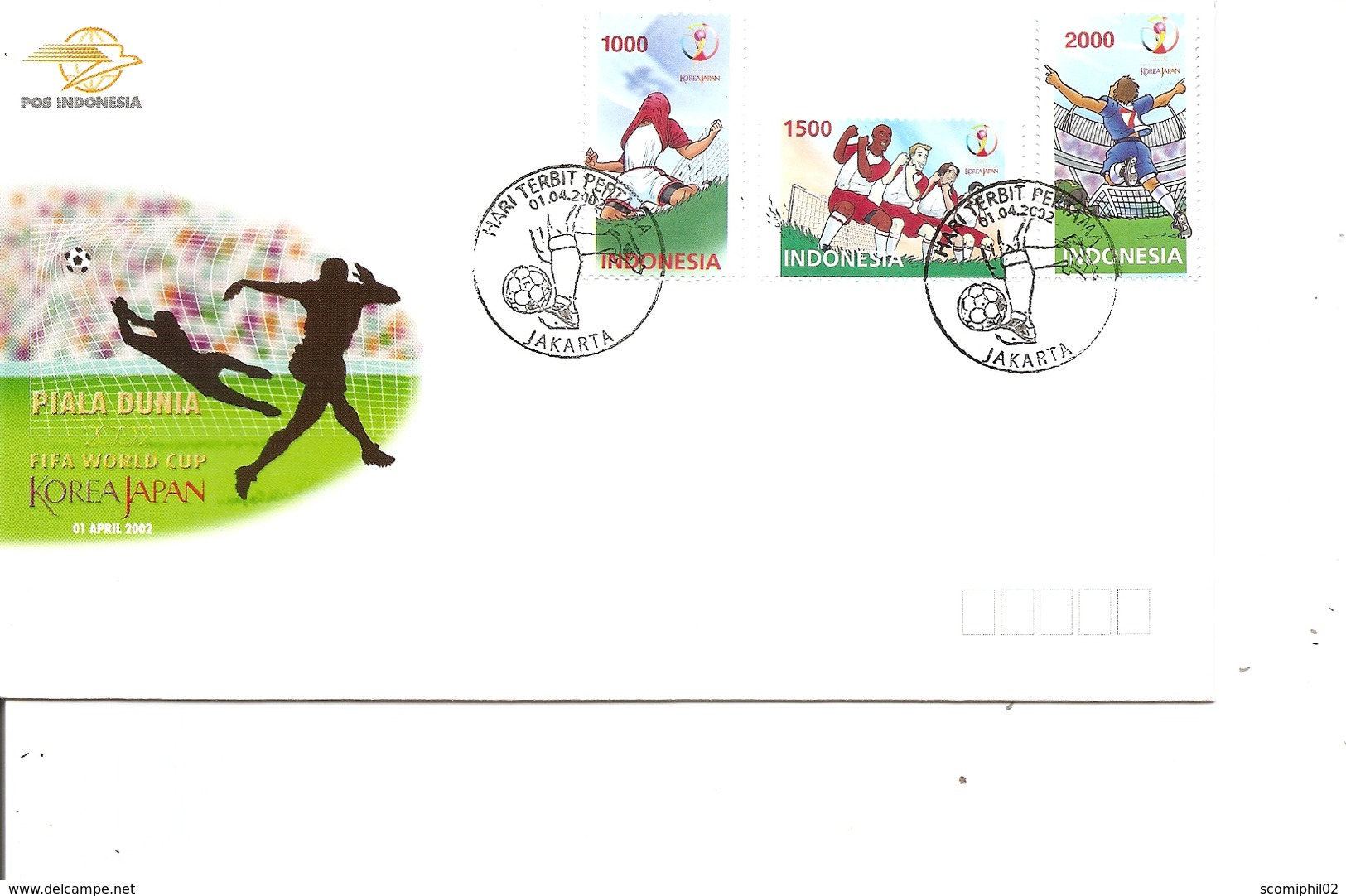 Coupe Du Monde En Corée Du Sud Et Japon -2002 ( FDc D'Indonésie De 2002  à Voir) - 2002 – Corée Du Sud / Japon