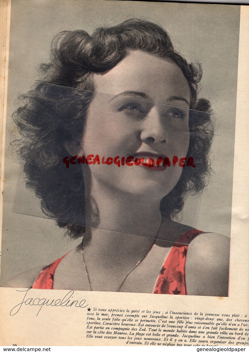 MARIE CLAIRE- REVUE MODE N° 69- 24 JUIN 1938-NIVEA-MER-PEUGEOT 402 DECAPOTABLE-ABBE SOURY-DIADERMINE--KESTOS- - Mode
