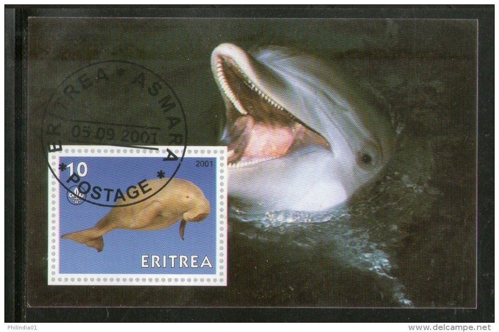 Eritrea 2001 Fish Marine Life Animals M/s Cancelled # 3956 - Vie Marine