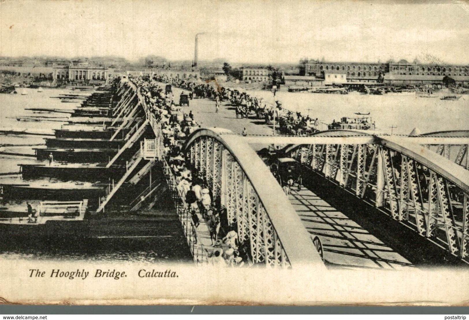 The Hooghly Bridge. Calcutta.   INDIA INDIEN INDE - India