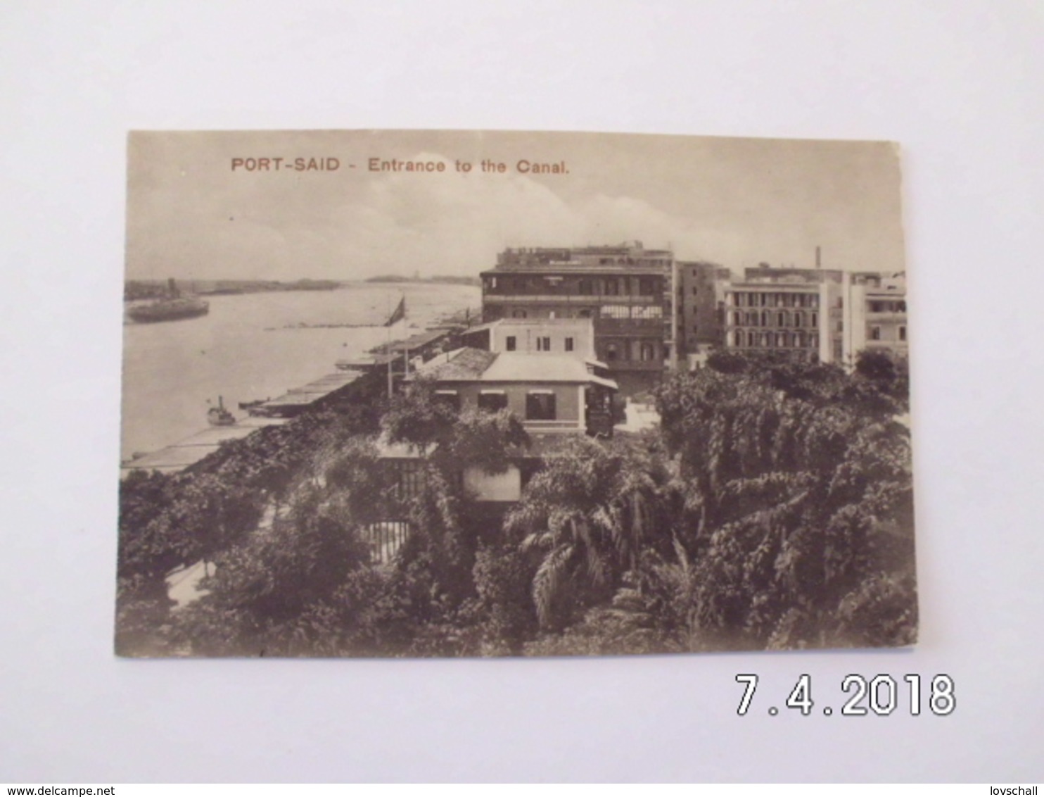 Port Said. - Entrance To The Canal. (10 - 9 - 1916) - Port Said