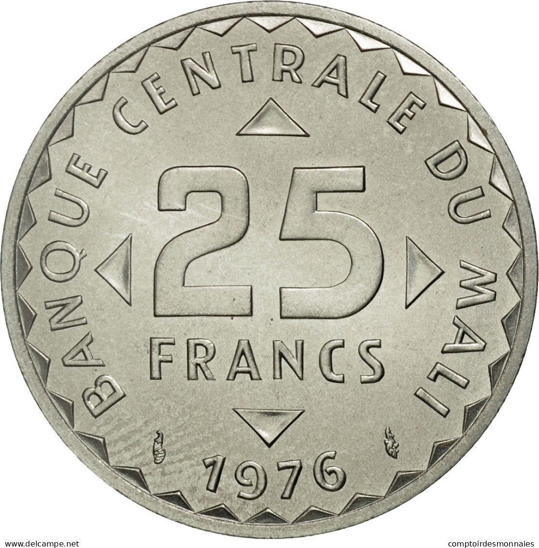 Monnaie, Mali, 25 Francs, 1976, SPL, Aluminium, KM:E4 - Mali (1962-1984)